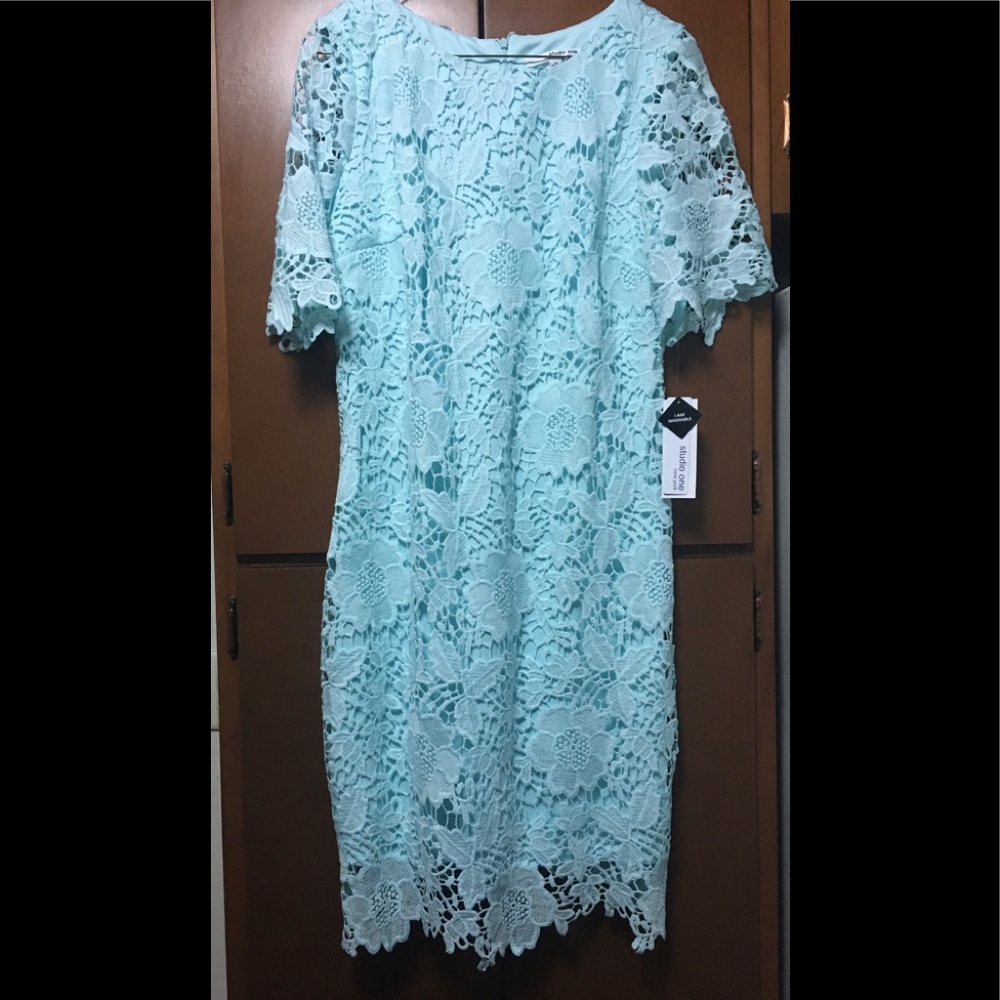 Studio One New York NWT Short Sleeves Lace Dress